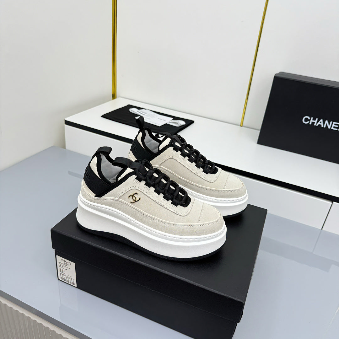 Premium Platform Casual Sneakers – Elegant Sporty Designer Style Shoes