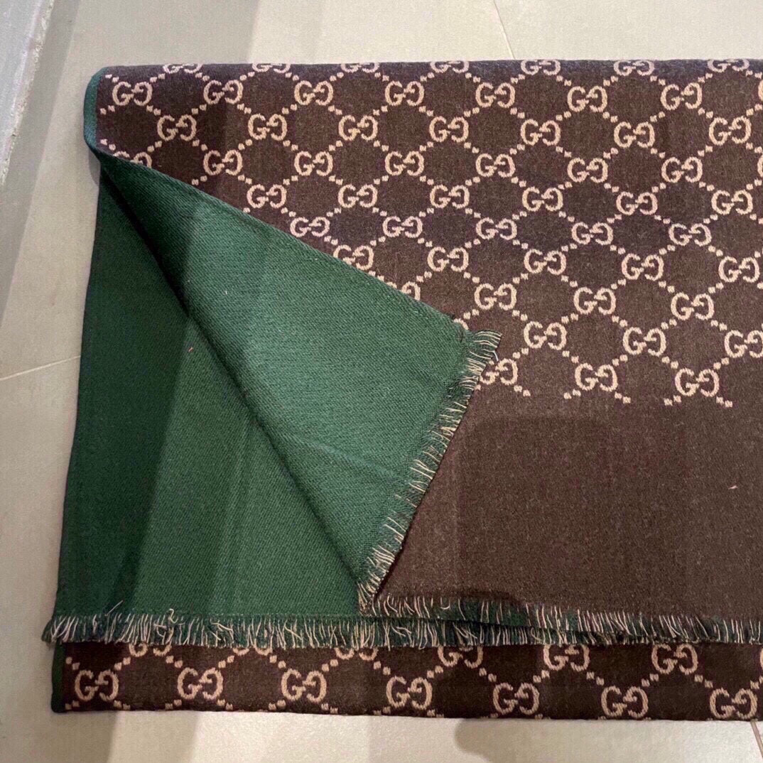 Premium Double-Sided Wool Silk Scarf – Elegant Winter Fashion Wrap