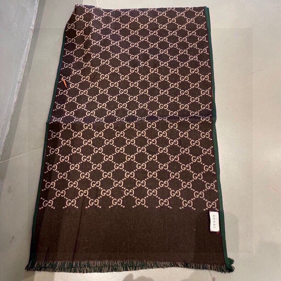 Premium Double-Sided Wool Silk Scarf – Elegant Winter Fashion Wrap