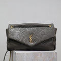 Green Suede Chain Shoulder Bag – Premium Elephant Texture Style Handbag