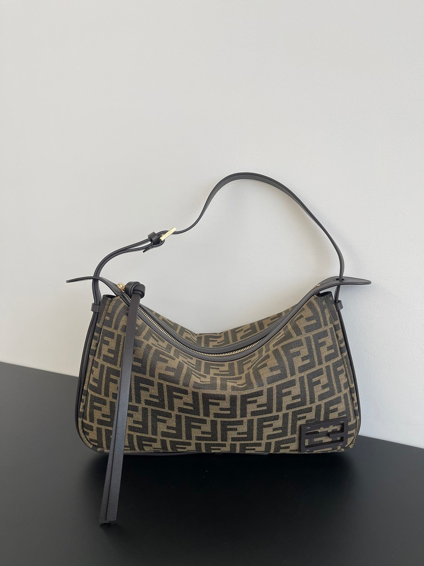 Monogram Style Medium Shoulder Bag – Premium Structured Designer Look Bag