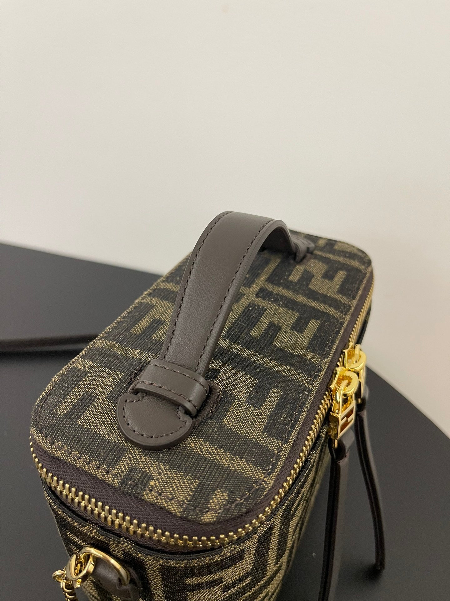 Monogram Mini Box Bag – Premium Compact Makeup &amp; Crossbody Case