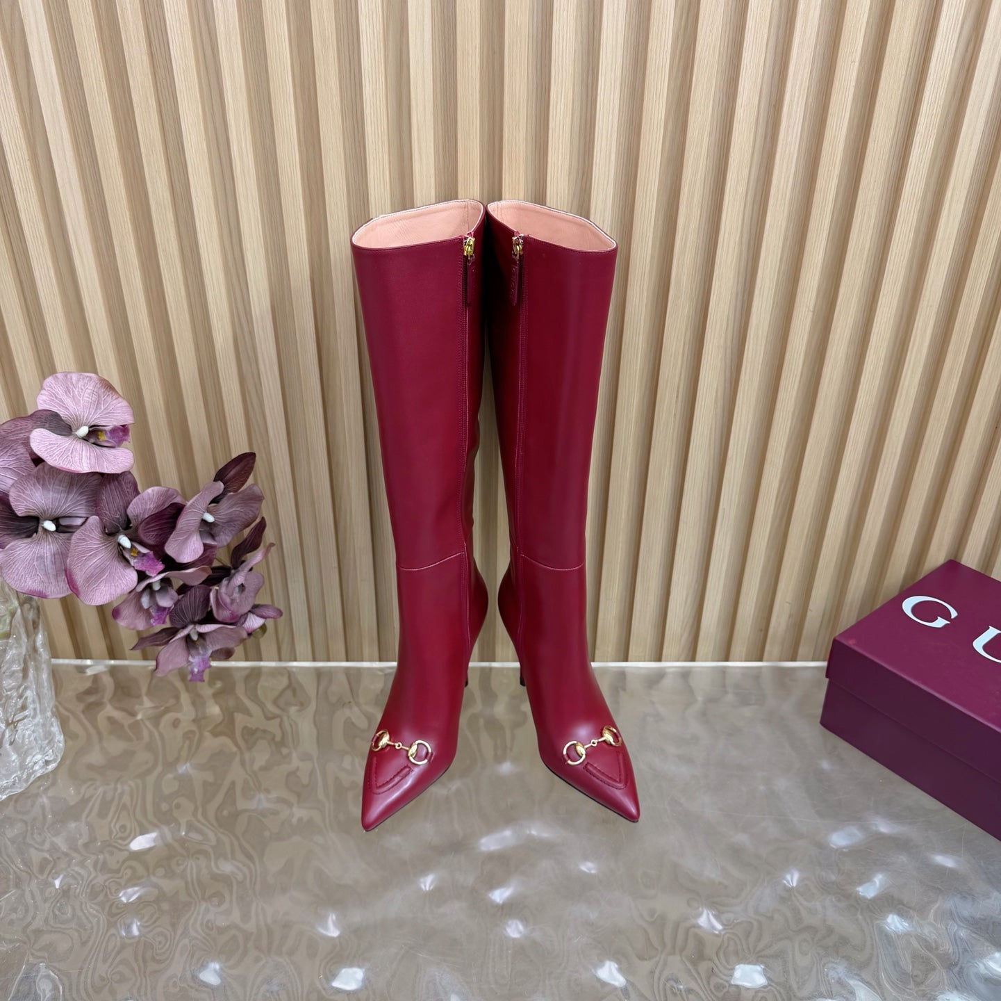Premium Horsebit Block Heel Ankle Boots – Elegant 10cm Designer Style Boots
