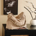 Bohemian Chain Shoulder Bag – Premium Suede Style Handbag