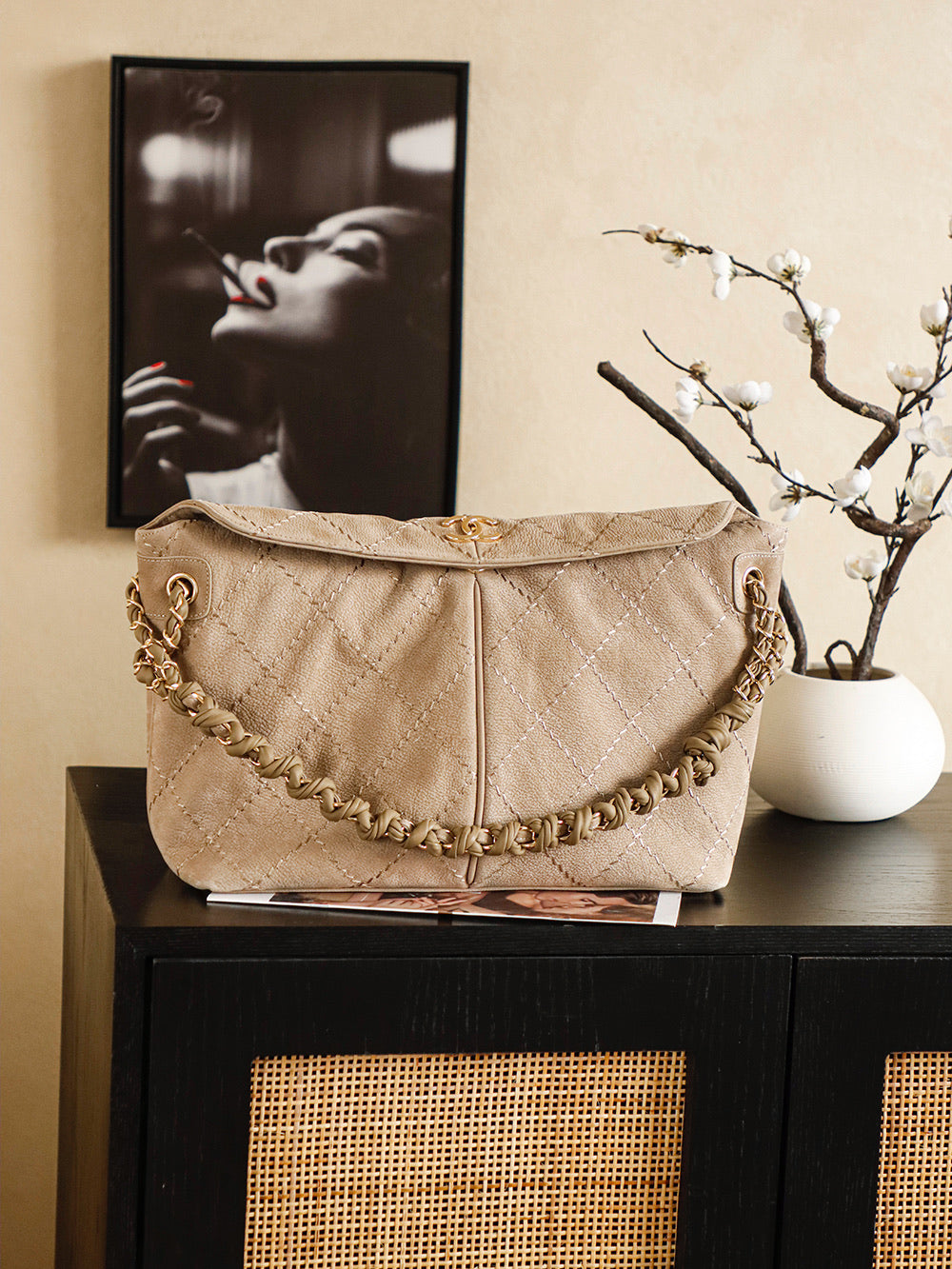 Bohemian Chain Shoulder Bag – Premium Suede Style Handbag