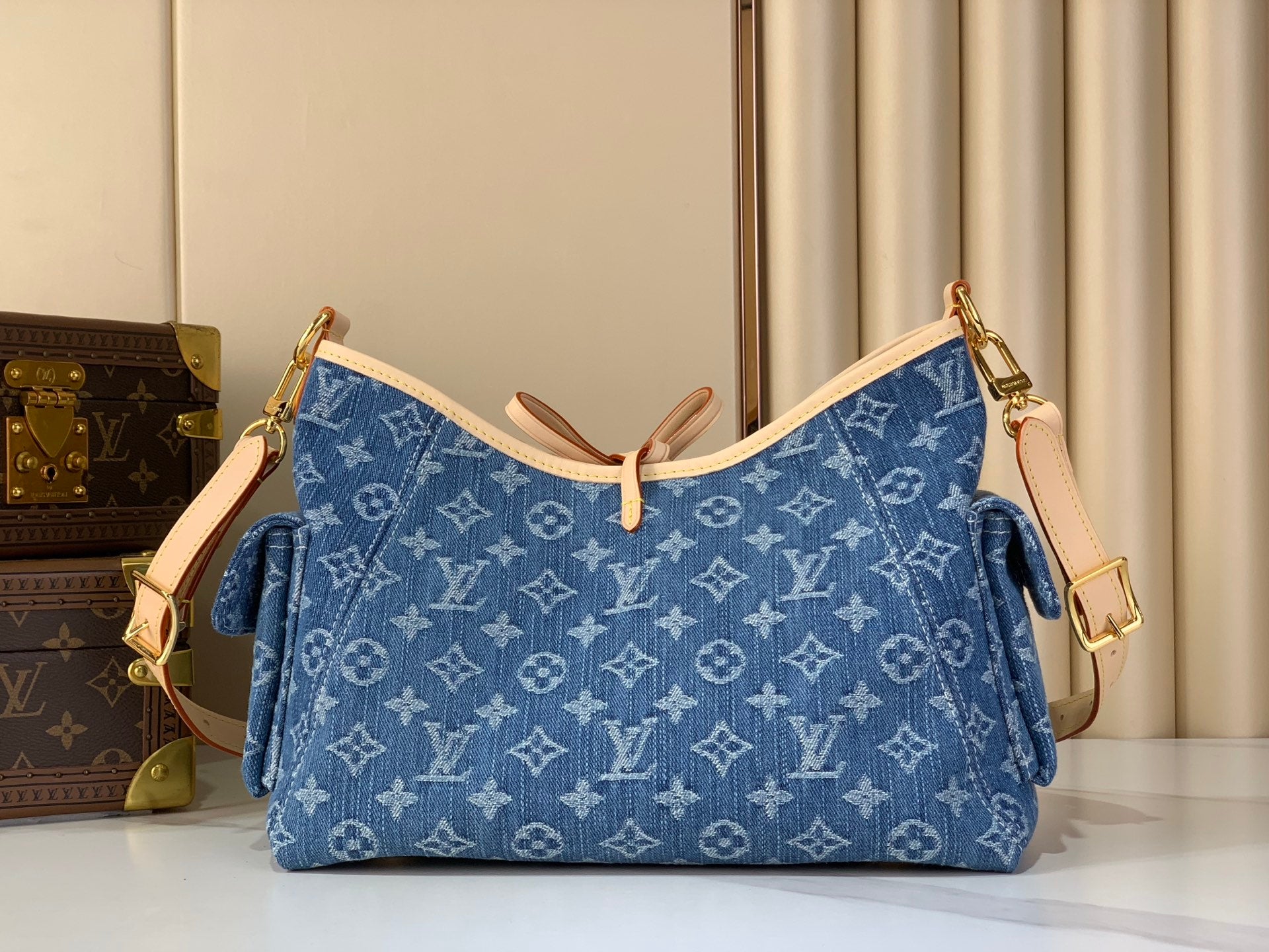 Denim Cargo Carryall Bag – Premium Small Handbag